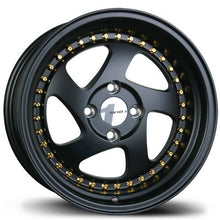 Load image into Gallery viewer, AV1915804C25BG - Avid.1 AV-19 15X8 4X100 25mm Matte Black With Gold - Avid.1 Wheels Canada