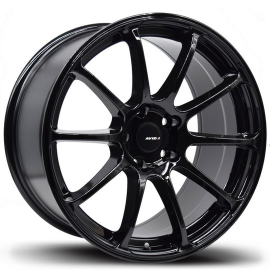 AV2718855H35GBK - Avid.1 AV-27 18X8.5 5X114.3 35mm Gloss Black - Avid.1 Wheels Canada