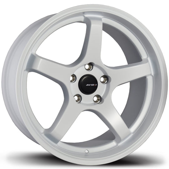AV2817905H40WH - Avid.1 AV-28 17X9 5X114.3 40mm White - Avid.1 Wheels Canada