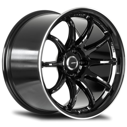 AV4017804C35GBK - Avid.1 AV-40 17X8 4X100 35mm Gloss Black - Avid.1 Wheels Canada
