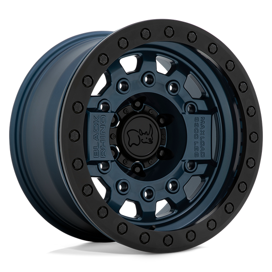 1785AVG006140U12 - Black Rhino Avenger Beadlock 17X8.5 6X139.7  0mm Navy Blue W/ Black Hardware - Black Rhino Wheels Canada