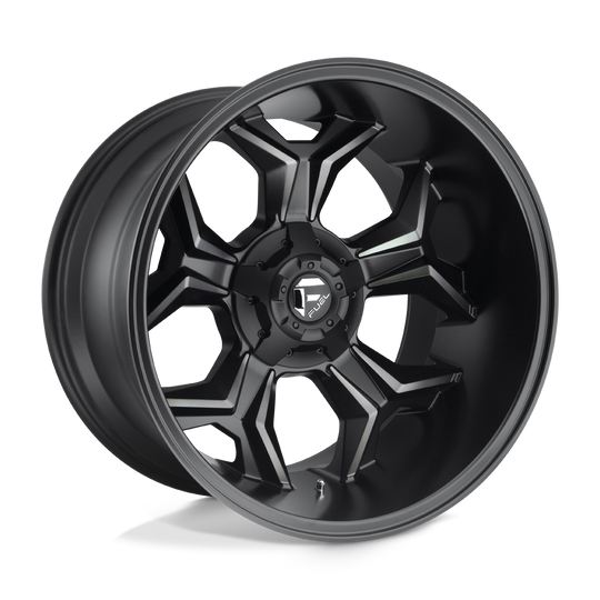 D60520209847 - Fuel Off-Road D605 Avenger 20X12 6X135 6X139.7 -44 mm Matte Black Double Dark Tint - Fuel Off-Road Wheels Canada