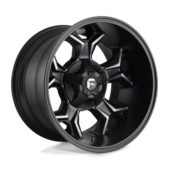 D60520208247 - Fuel Off-Road D605 Avenger 20X12 8X165.1 -44 mm Matte Black Double Dark Tint - Fuel Off-Road Wheels Canada