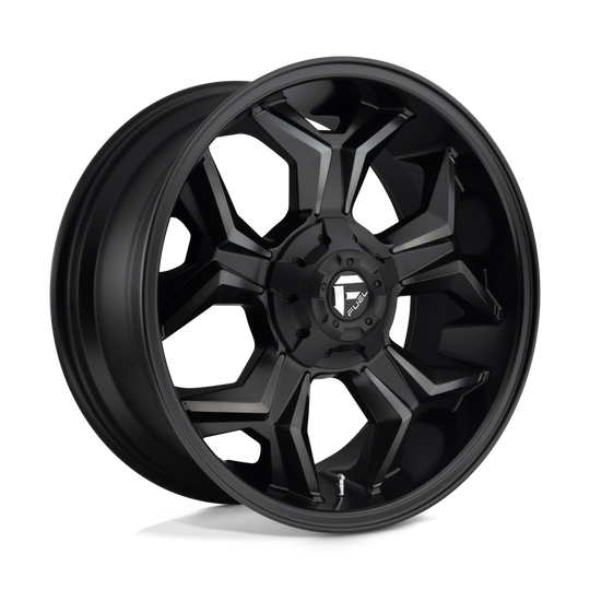 D60520909857 - Fuel Off-Road D605 Avenger 20X9 6X135 6X139.7 20mm Matte Black Double Dark Tint - Fuel Off-Road Wheels Canada