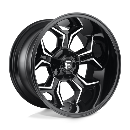D60620209847 - Fuel Off-Road D606 Avenger 20X12 6X135 / 6X139.7 -44mm Gloss Black Milled - Fuel Off-Road Wheels Canada