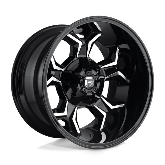 D60620201747 - Fuel Off-Road D606 Avenger 20X12 8X170 -44 mm Gloss Black Milled - Fuel Off-Road Wheels Canada
