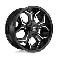 Load image into Gallery viewer, D60620909857 - Fuel Off-Road D606 Avenger 20X9 6X135 6X139.7 20mm Gloss Black Milled - Fuel Off-Road Wheels Canada