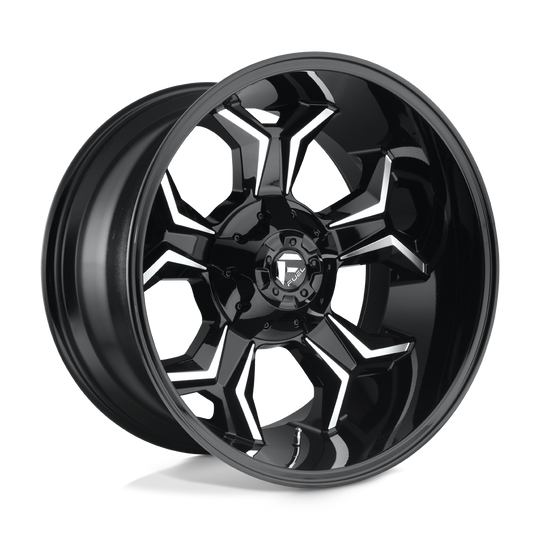 D60622201747 - Fuel Off-Road D606 Avenger 22X12 8X170 -44 mm Gloss Black Milled - Fuel Off-Road Wheels Canada