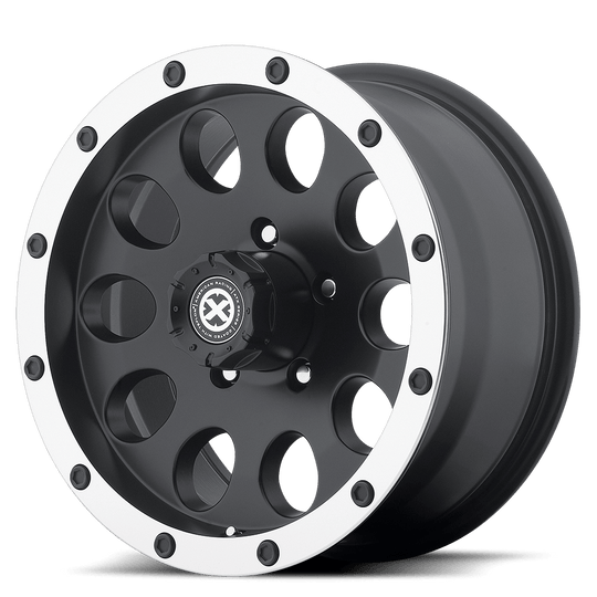 AX18689050724N - ATX AX186 Slot 18X9 5X127 -24 mm Satin Black With Machined Face - ATX Wheels Canada