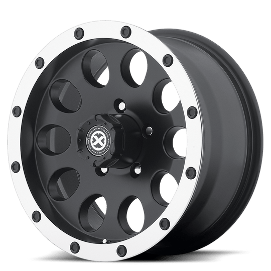 AX18689050724N - ATX AX186 Slot 18X9 5X127 -24 mm Satin Black With Machined Face - ATX Wheels Canada