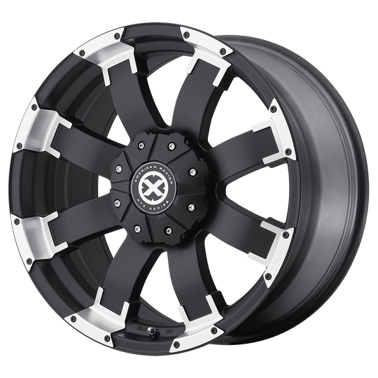 AX19189068720 - ATX AX191 Shackle 18X9 6X139.7  20mm Satin Black With Machined Face - ATX Wheels Canada