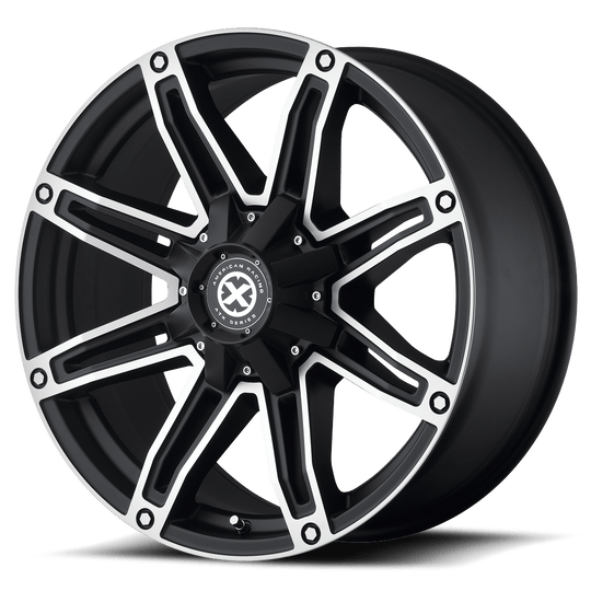 AX19378587718 - ATX AX193 Axe 17X8.5 8X170  18mm Satin Black With Machined Face - ATX Wheels Canada