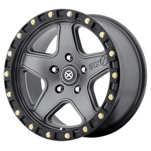 Charger l'image dans la galerie, AX19488550435 - ATX AX194 Ravine 18X8.5 5X127  35mm Matte Gray Black Reinforcing - ATX Wheels Canada