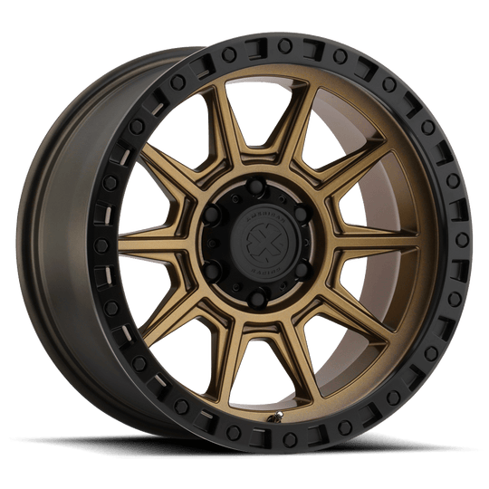 AX20289064600 - ATX AX202 18X9 6X114.3  0mm Matte Bronze With Black Lip - ATX Wheels Canada