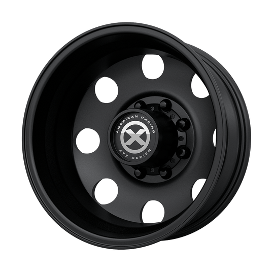 AX204760907134N - ATX AX204 Baja Dually 17X6 8X165.1 -134 mm Satin Black - Rear - ATX Wheels Canada