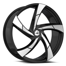 Charger l'image dans la galerie, AZA-52422853638BM - Azara AZA-524 22X8.5 5X114.3 / 5X112 38mm Gloss Black &amp; Machined - Azara Wheels Canada