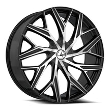 Load image into Gallery viewer, AZA-52722853638BM - Azara AZA-527 22X8.5 5X112 / 5X114.3 38mm Gloss Black &amp; Machined - Azara Wheels Canada