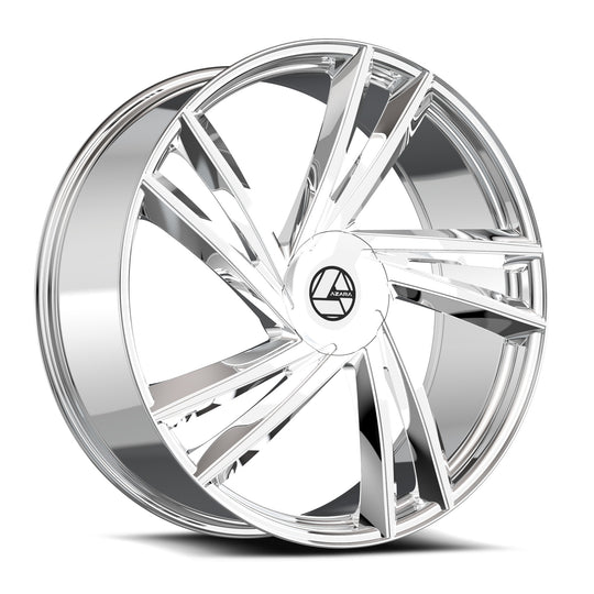 AZA-52922953915NC - Azara AZA-529 22X9.5 5X120 / 5X115 15mm Chrome - Azara Wheels Canada