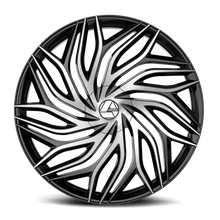 Charger l'image dans la galerie, AZA-5373095BL15BM - Azara AZA-537 30X9.5 Blank 15mm Gloss Black &amp; Machined - Azara Wheels Canada