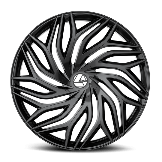 AZA-53720853235GB - Azara AZA-537 20X8.5 5X108 35mm Gloss Black - Azara Wheels Canada