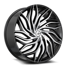 Load image into Gallery viewer, AZA-53722853838BM - Azara AZA-537 22X8.5 5X120 / 5X114.3 38mm Gloss Black &amp; Machined - Azara Wheels Canada