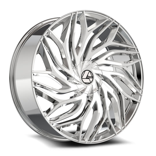 AZA-5372695BL15NC - Azara AZA-537 26X9.5 Blank 15mm Nano Chrome - Azara Wheels Canada