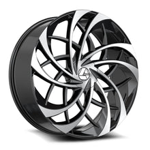 Charger l'image dans la galerie, AZA-5401883635BM - Azara AZA-540 18X8 5X114.3 / 5X112 35mm Gloss Black &amp; Machined - Azara Wheels Canada