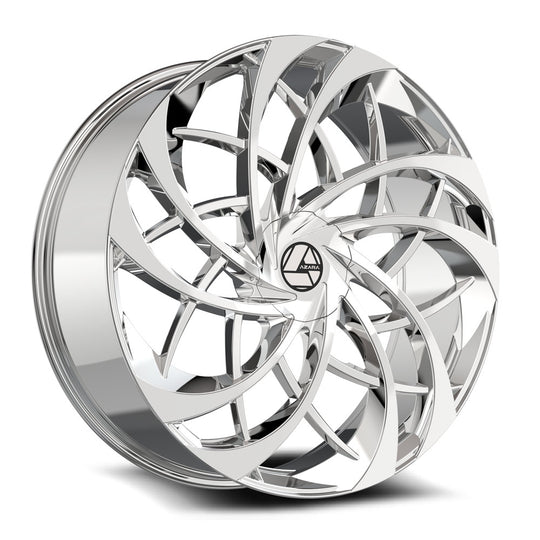 AZA-5403095BL15C - Azara AZA-540 30X9.5 Blank 15mm Chrome - Azara Wheels Canada