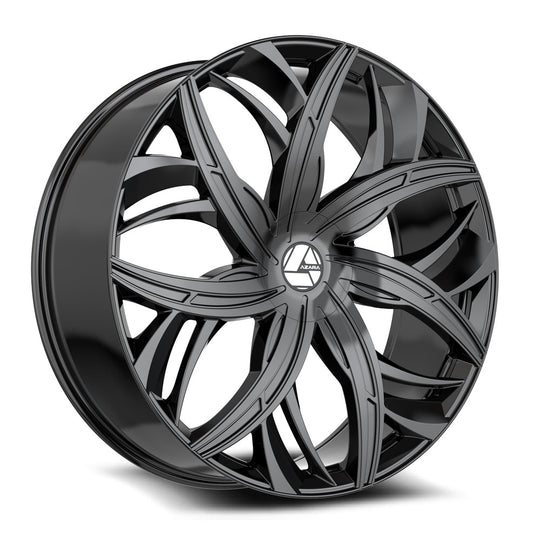 AZA-54120853635GB - Azara AZA-541 20X8.5 5X114.3 / 5X112 35mm Black - Azara Wheels Canada