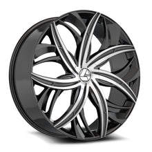 Load image into Gallery viewer, AZA-5412295BL15BM - Azara AZA-541 22X9.5 Blank 15mm Gloss Black &amp; Machined - Azara Wheels Canada