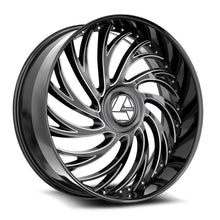 Load image into Gallery viewer, AZX-1012695BL15GBM - Azara AZX-101 26X9.5 Blank 15mm Gloss Black &amp; Milled - Azara Wheels Canada