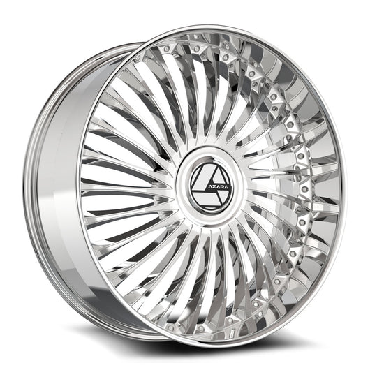 AZX-103249BL15C - Azara AZX-103 24X9 Blank 5X 15mm Chrome - Azara Wheels Canada