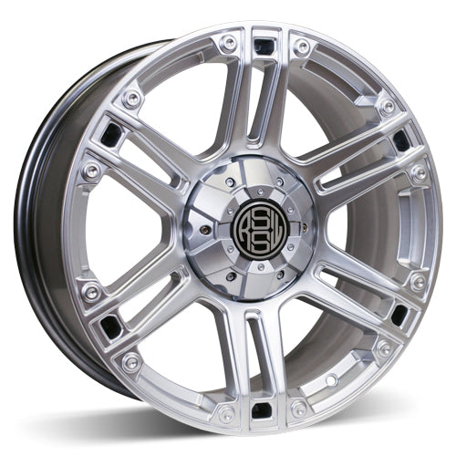 AZZ2082KHS - RSSW Krawler 20X9 8X165.1 ET 20MM Bore 121.3MM Hyper Silver - RSSW Wheels Canada