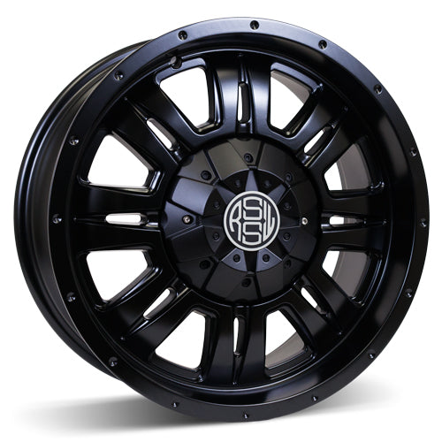 AZZ668HMB - RSSW Heritage 16X7.5 6X139.7 ET 23MM Bore 106MM Matte Black - RSSW Wheels Canada