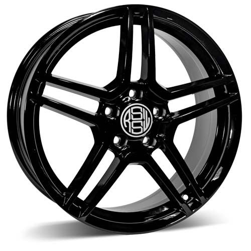 AZZ756CGB - RSSW Cruiser 17X7 5X127 ET 45MM Bore 71.5MM Gloss Black - RSSW Wheels Canada