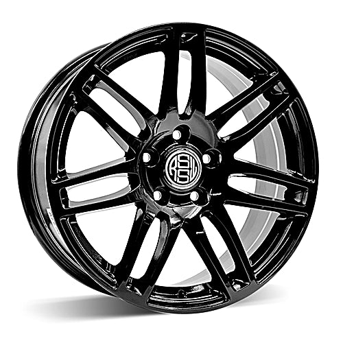 AZZ762BGB - RSSW Bold 17X7.5 5X112 ET 40MM Bore 66.6MM Gloss Black - RSSW Wheels Canada
