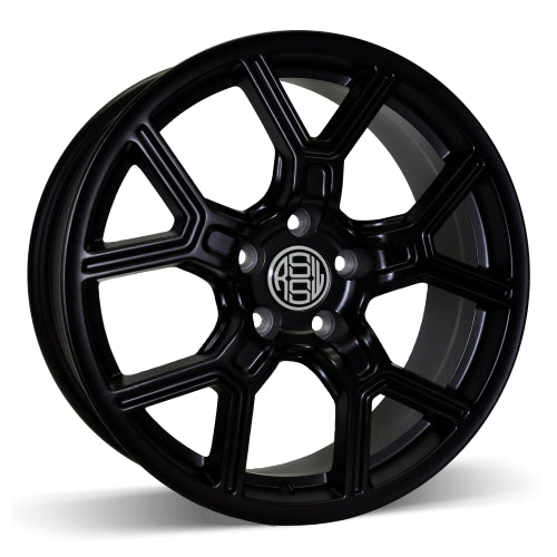 AZZ853FMB - RSSW Faith 18X8 5X110 ET 40MM Bore 61.5MM Matte Black - RSSW Wheels Canada