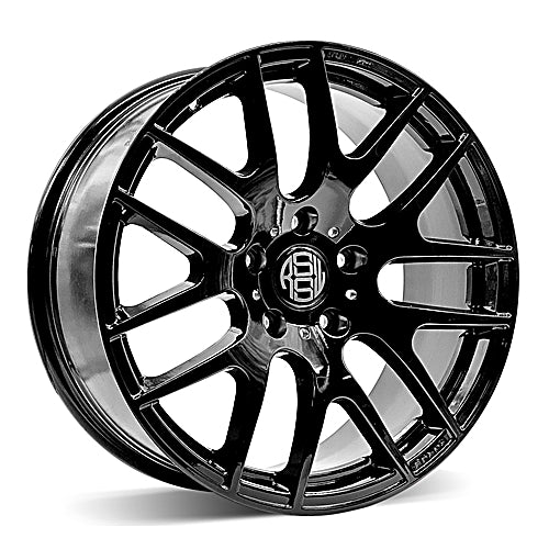 AZZ963DGB - RSSW Diamond 19X8.5 5X112 ET 35MM Bore 66.6MM Gloss Black - RSSW Wheels Canada