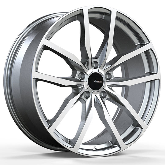 RA9A51245G - Advanti Rasato 19X8.5 5X112 ET 45mm Matte Grey with Machined Face - Advanti Wheels Canada