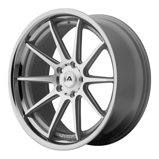 AVS2-20855732SL - Adventus AVS-2 20X8.5 5X112 32mm Silver SS Lip - Adventus Wheels Canada