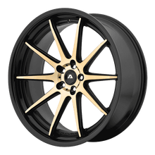 Load image into Gallery viewer, AVX10-22901232SL - Adventus AVX-10 22X9 5X114.3 32mm Titanium Face with Black Satin Lip - Adventus Wheels Canada