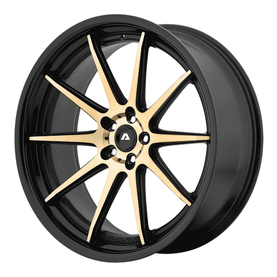 AVX10-22901232SL - Adventus AVX-10 22X9 5X114.3 32mm Titanium Face with Black Satin Lip - Adventus Wheels Canada