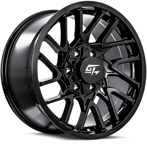 GT8417961122 - GT Offroad Aggression 17X9 6X135 / 6X139.7 12mm Gloss Black Dual - GT Offroad Wheels Canada