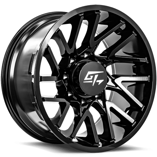 GT841797123 - GT Offroad Aggression 17X9 8X180 12mm Gloss Black - GT Offroad Wheels Canada
