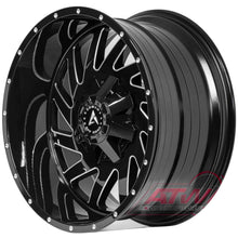 Charger l'image dans la galerie, A101-2010-37-134 - Armed OffRoad Aggressor 20X10 8X165.1 ET -24mm Gloss Black Milled - Armed OffRoad Wheels Canada