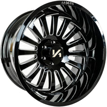 Load image into Gallery viewer, K12122208345 - Arkon Alexander 22X12 6X139.7 -51mm Gloss Black with Milled Edges - Arkon Wheels Canada