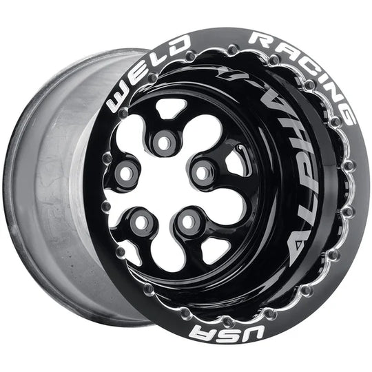 83B-513B274MB - Weld Racing Alpha-1 15X13 5X120.65 ET -127mm Black Center - Black Shell - Weld Racing Wheels Canada