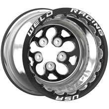 Load image into Gallery viewer, 83B-510280MB - Weld Racing Alpha-1 15X10 5X120.65 ET -13mm Black Center - Polished Shell - Weld Racing Wheels Canada