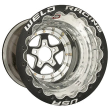 Charger l'image dans la galerie, 88B512276F - Weld Racing Alumastar 15X12 5X120.65 ET -89mm Black Center - Polished Shell - Weld Racing Wheels Canada