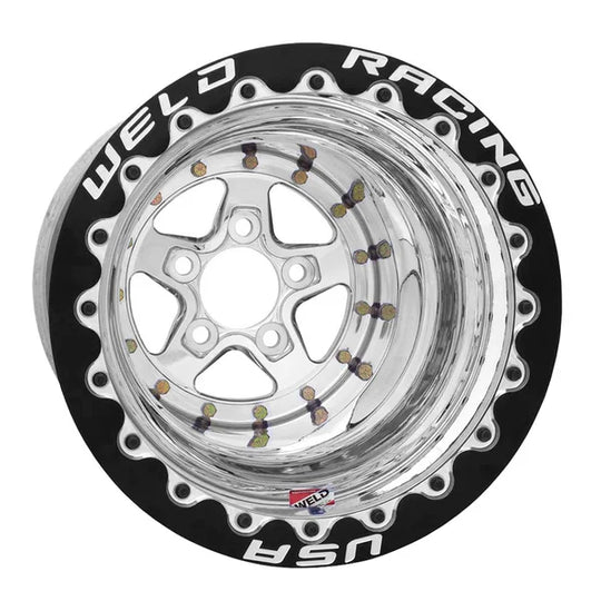 88-508206 - Weld Racing Alumastar 15X8 5X114.3 ET -38mm Polished Center - Polished Shell - Weld Racing Wheels Canada
